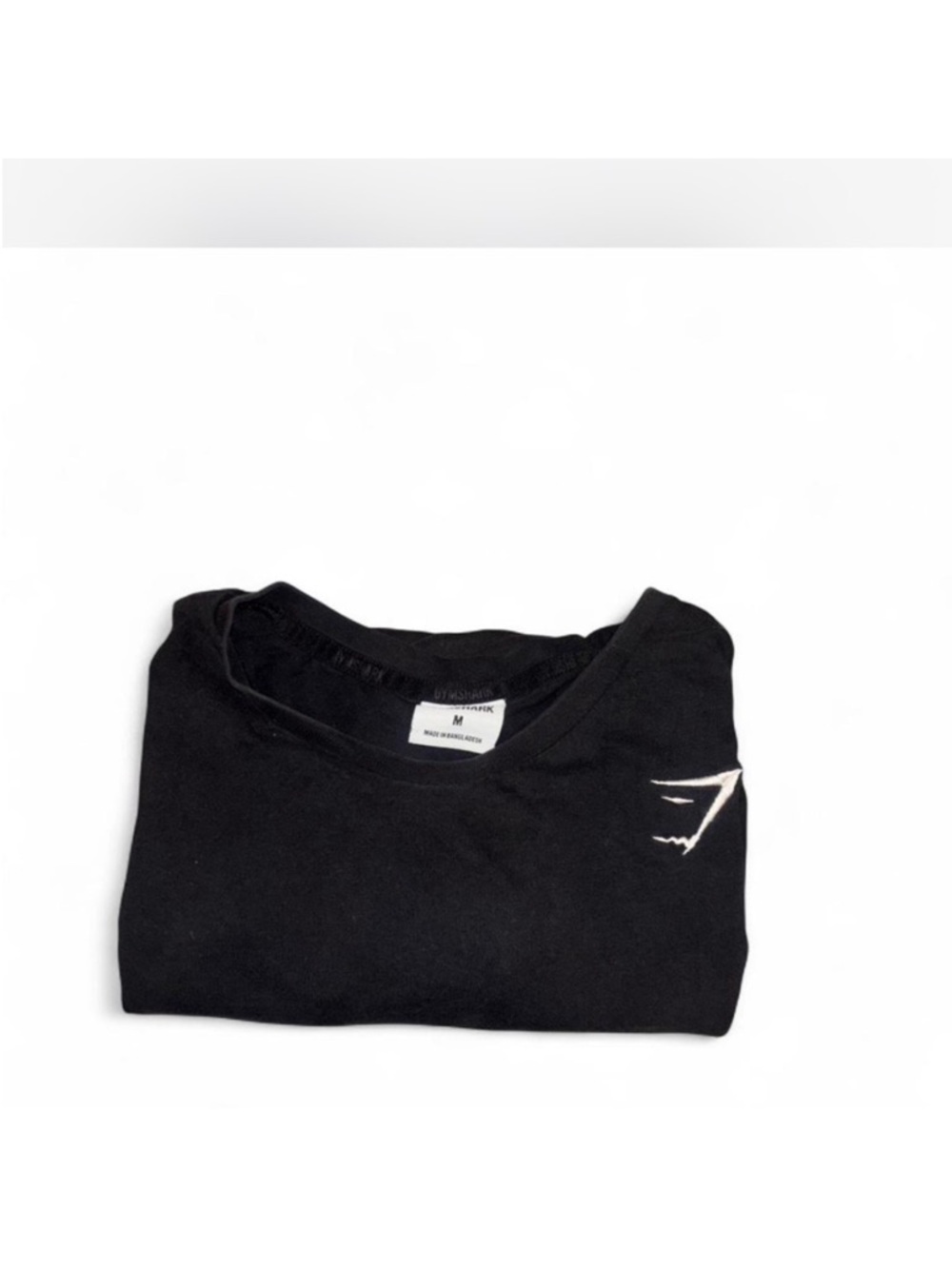 Black gymshark T-Shirt with Small White Logo